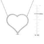 Round Cut Cubic Zirconia in 925 Sterling Silver Necklace 3