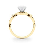 Stunning 1.0-2.0 CT Pear Moissanite Engagement Ring with Twig Design 3