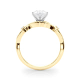 Stunning 1.0-2.0 CT Pear Moissanite Engagement Ring with Twig Design 3