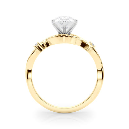 Stunning 1.0-2.0 CT Pear Moissanite Engagement Ring with Twig Design 3