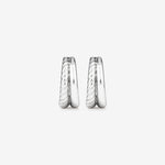 Round Cut Cubic Zirconia in 925 Sterling Silver Earrings 2