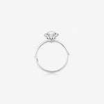 Stunning 0.96 CT Oval Moissanite Engagement Ring In Halo Design 2