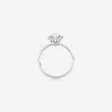 Stunning 0.96 CT Oval Moissanite Engagement Ring In Halo Design 2