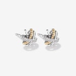 Round Cut Cubic Zirconia in 925 Sterling Silver Earrings 1