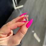 Stunning 2.50 CT Marquise Moissanite Engagement Ring with Halo & Split Shank Design 2