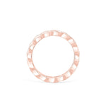 Stunning 0.3 TCW Round Moissanite Stones Twisted Eternity Wedding Band 3