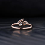 Stunning 1.0 CT Pear Moissanite Engagement Ring with Two Stone Design 3