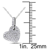 Round Cut Cubic Zirconia in 925 Sterling Silver Necklace 6