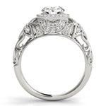 Stunning 0.50-1.50 CT Round Moissanite Engagement Ring With Vintage Design 3