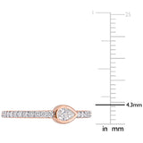 Round Cut Cubic Zirconia in 925 Sterling Silver Wedding Bands 10