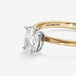 Stunning 1.0 CT Oval Moissanite in Solitaire Design Engagement Ring 5