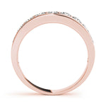 Stunning 0.30 CT Round Moissanite Stones Channel Wedding Band 6