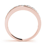 Stunning 0.30 CT Round Moissanite Stones Channel Wedding Band 6