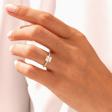 Stunning 1.0-20 CT Princess Moissanite Engagement Ring with Pave Design 6