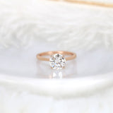 Stunning 2.0 CT Round Moissanite Engagement Ring with Solitaire Design 1