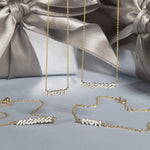 1.0 CT Round Moissanite Diamond Customized MOM Pendant Necklace in Solid Gold 5