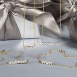 1.0 CT Round Moissanite Diamond Customized MOM Pendant Necklace in Solid Gold 5