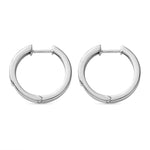 Round Cut Cubic Zirconia in 925 Sterling Silver Earrings 4