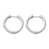 Round Cut Cubic Zirconia in 925 Sterling Silver Earrings 4