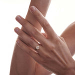 Stunning 1 CT Round Moissanite Engagement Ring with Solitaire Design