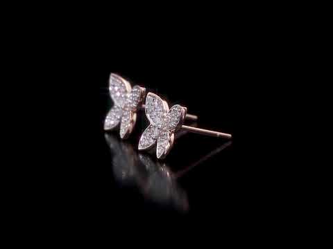 Round Cut Cubic Zirconia in 925 Sterling Silver Earrings 5