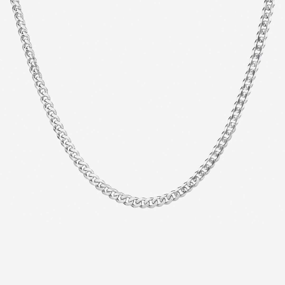 Round Cut Cubic Zirconia in 925 Sterling Silver Necklace 1
