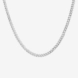Round Cut Cubic Zirconia in 925 Sterling Silver Necklace 1