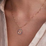 0.405 TCW Round Sapphire Lab Made Diamond - September Birthstone Necklace 5