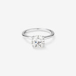 Stunning 2.0 CT Round Moissanite Solitaire Design Engagement Ring 1