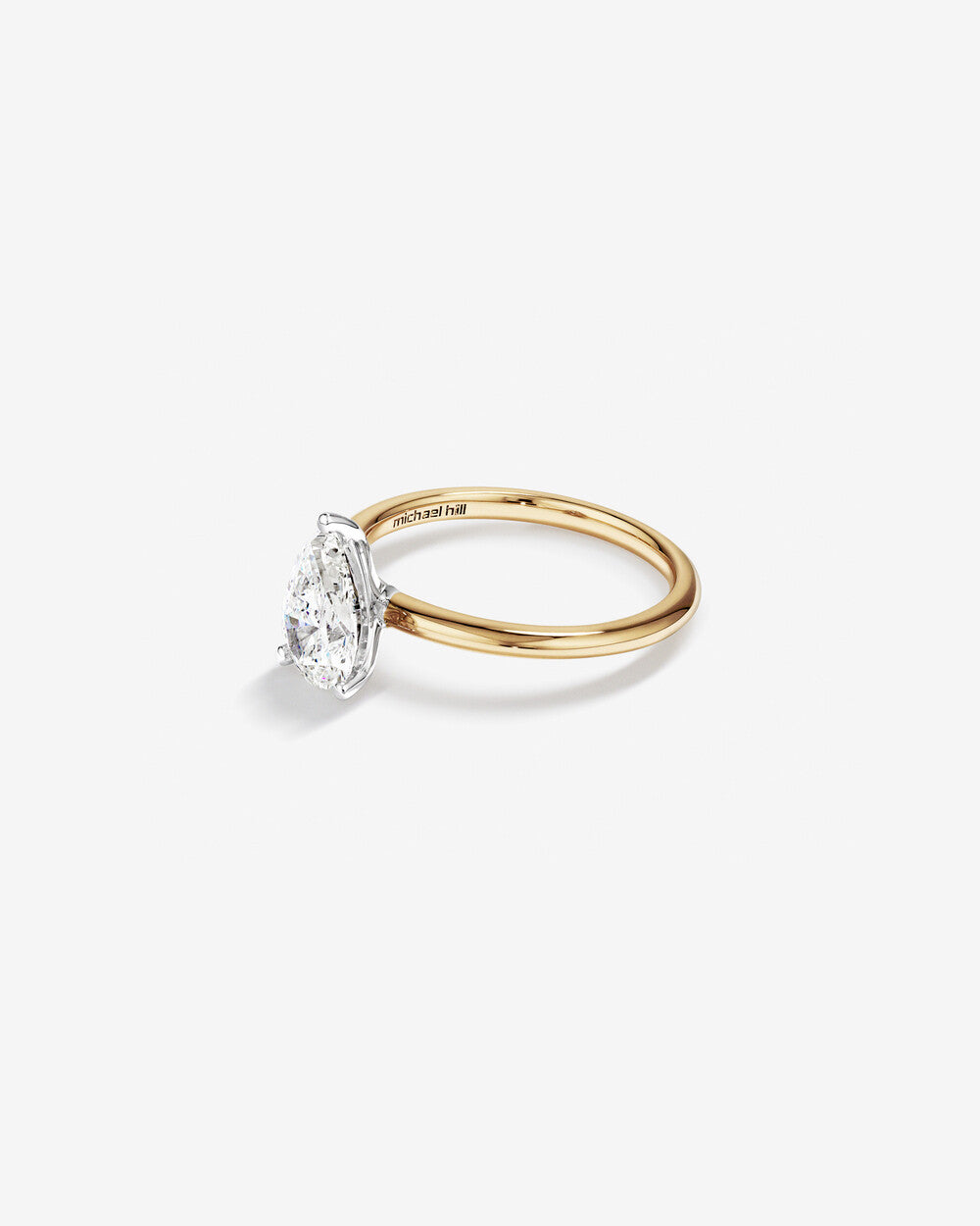 Stunning 1.25 CT Pear Moissanite Engagement Ring in Solitaire Design 2