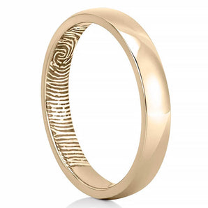 Stunning Inside Fingerprint Wedding Bands