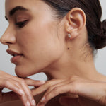 1.0 TCW Emerald Cut Moissanite Stud Earrings in Gold 3