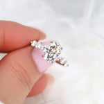 Stunning 2.5 CT Oval Moissanite Engagement Ring with Pave Design 6