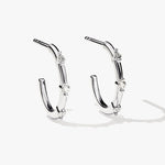 0.30 TCW Round Cut Moissanite Dainty Huggies Earrings in Gold 3