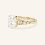 Stunning 2.0 CT Oval Moissanite Engagement Ring with Halo Design 2