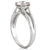 Stunning 0.50-1.50 Round Moissanite Engagement Ring With Solitaire & Split Shank Design 4