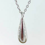 Round Cut Cubic Zirconia in 925 Sterling Silver Necklace 6