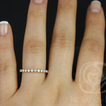 Stunning 0.55 TCW Round Moissanite Stones Full Eternity Wedding Band 7