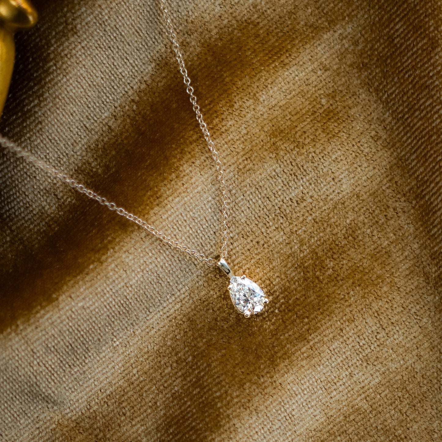 
                  
                    0.50 CT Classic Pear Cut Moissanite Necklace With Solitaire Style
                  
                