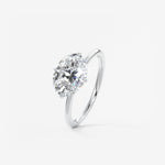 Oval East West Solitaire Lab Grown Diamond Engagement Ring