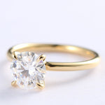Solitaire Engagement Ring Featuring 2.0 CT Round Moissanite 5