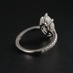 Hidden Halo Engagement Ring Featuring 2.0 CT Marquise Moissanite 6