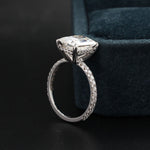 Hidden Halo Engagement Ring Featuring 3.25 CT Round Moissanite 5