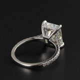 Hidden Halo Engagement Ring Featuring 2.50 CT Radiant Moissanite 6