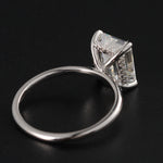 Hidden Halo Engagement Ring Featuring 2.50 CT Emerald Moissanite 6