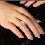 Hidden Halo Engagement Ring Featuring 2.25 CT Oval Moissanite 3