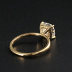 Solitaire Engagement Ring Featuring 2.0 CT Cushion Moissanite 6