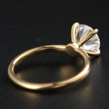 Solitaire Engagement Ring Featuring 2.0 CT Round Moissanite 6