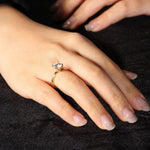 Solitaire Engagement Ring Featuring 2.0 CT Round Moissanite 3