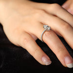 Hidden Halo Engagement Ring Featuring 2.0 CT Marquise Moissanite 5